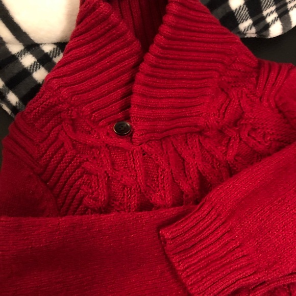 Cat and Jack Boys Sweater, 5T, Color Red - Picture 1 of 4
